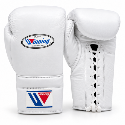 Puncherica Genuine Cowhide Leather Lace-Up Boxing Gloves