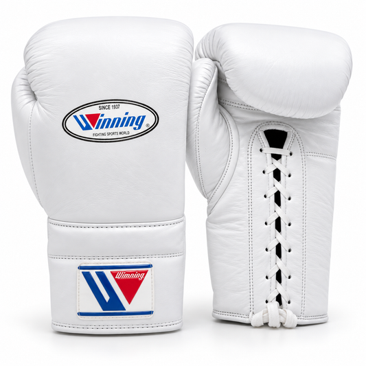 Puncherica Genuine Cowhide Leather Lace-Up Boxing Gloves