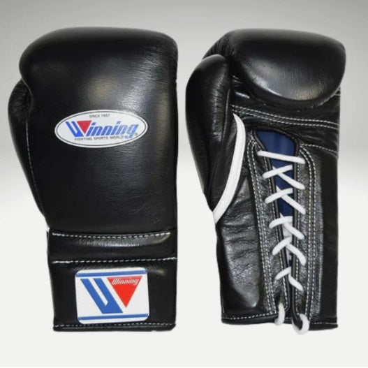 Puncherica Genuine Cowhide Leather Lace-Up Boxing Gloves