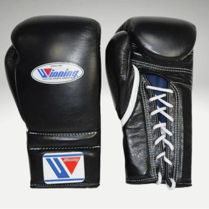 Puncherica Genuine Cowhide Leather Lace-Up Boxing Gloves