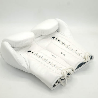 Puncherica Genuine Cowhide Leather Lace-Up Boxing Gloves